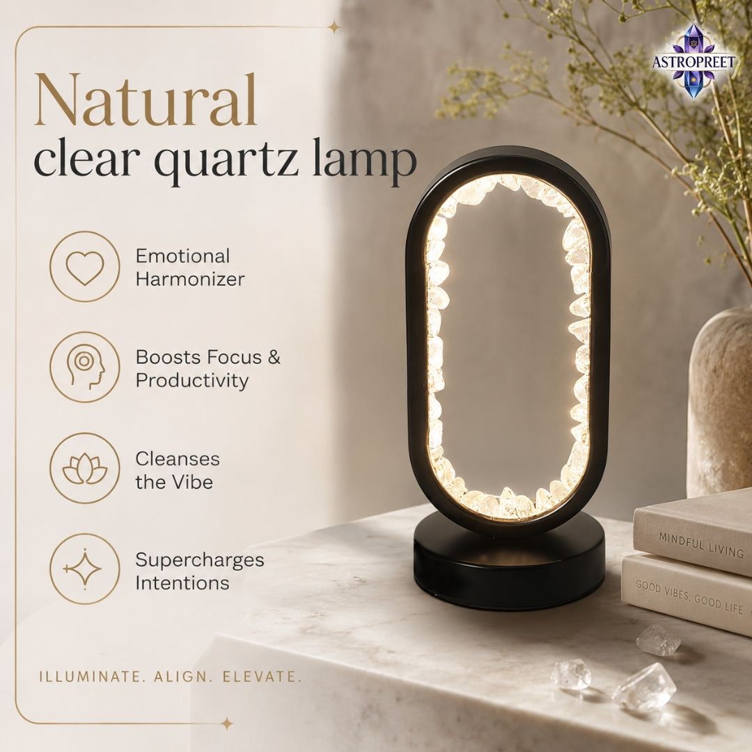 Astropreet Natural Clear Quartz Crystal Lamp (OVAL) – The Master Healer & Energy Amplifier