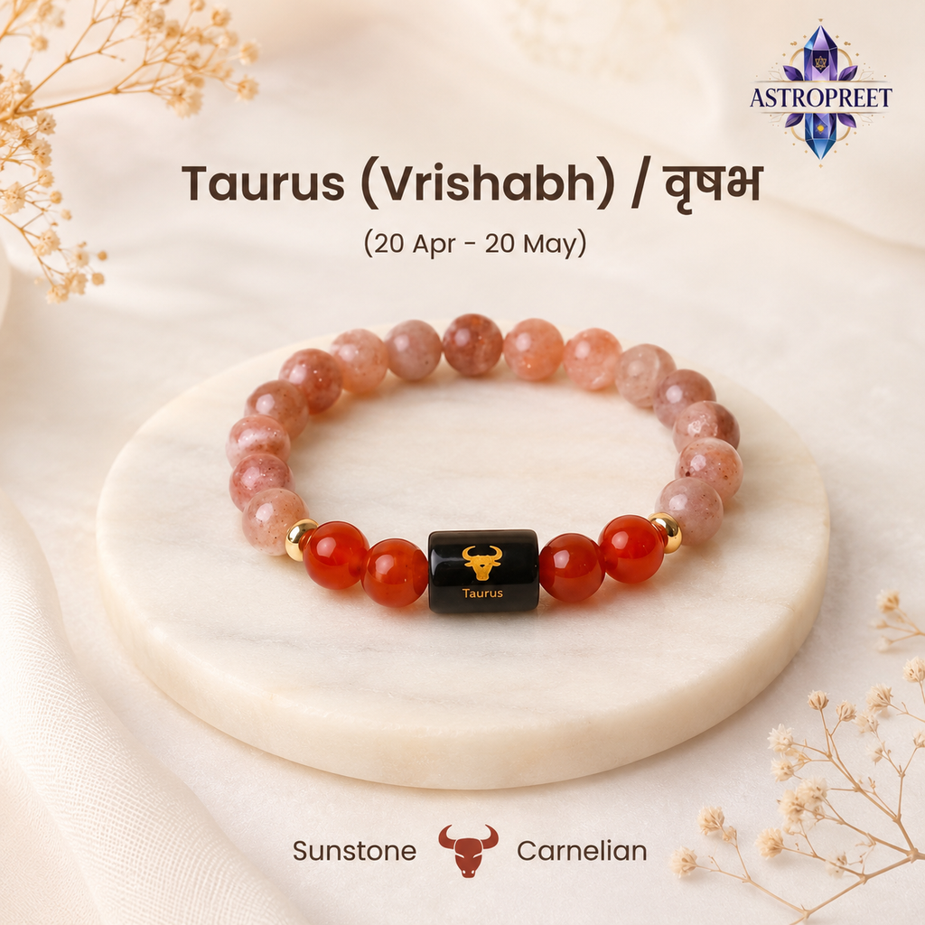 Astropreet Taurus Zodiac Bracelet