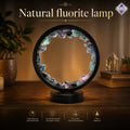 Astropreet Natural Fluorite Crystal Lamp (ROUND) – The Stone of Mental Clarity & Focus